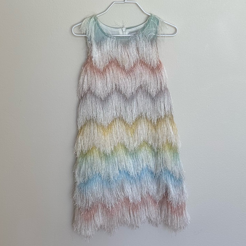 Mama Luma | rainbow fringe dress